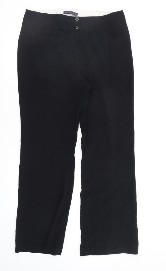 Womens UK Size 14 M&S Regular Fit  Black Trousers