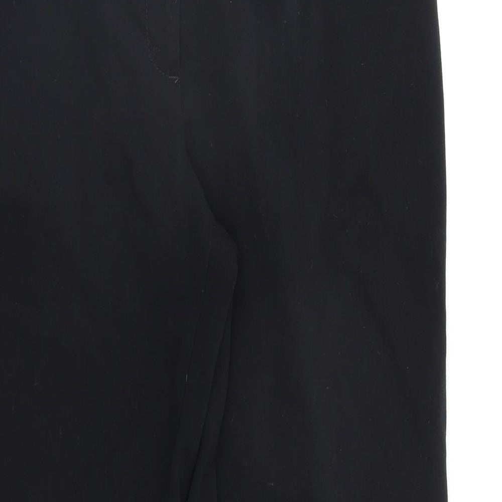 Womens UK Size 14 M&S Regular Fit  Black Trousers