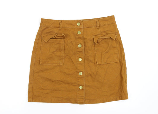 TU Womens Brown   Flare Skirt Size 10