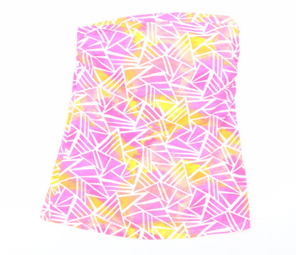 Papaya Womens Multicoloured Geometric  Wrap T-Shirt Size 12  - Summer