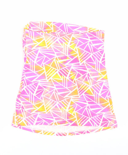 Papaya Womens Multicoloured Geometric  Wrap T-Shirt Size 12  - Summer