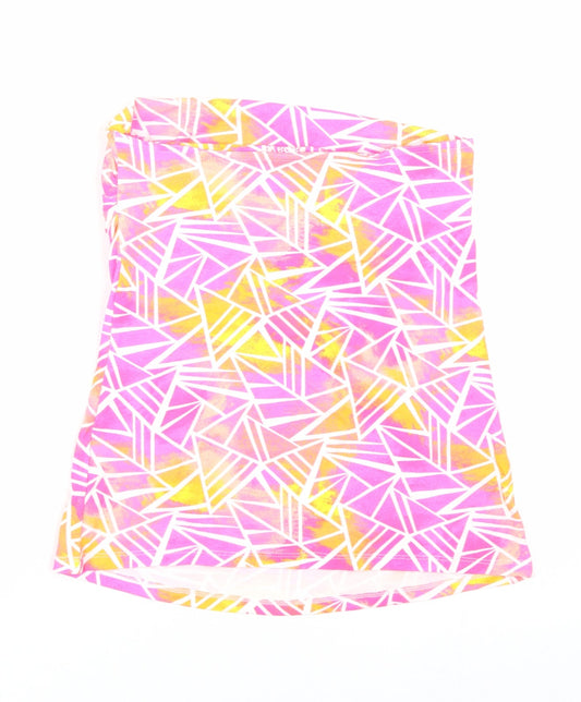 Papaya Womens Multicoloured Geometric  Wrap T-Shirt Size 12  - Summer