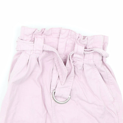 H&M Womens Pink  Denim Mini Skirt Size 28 in