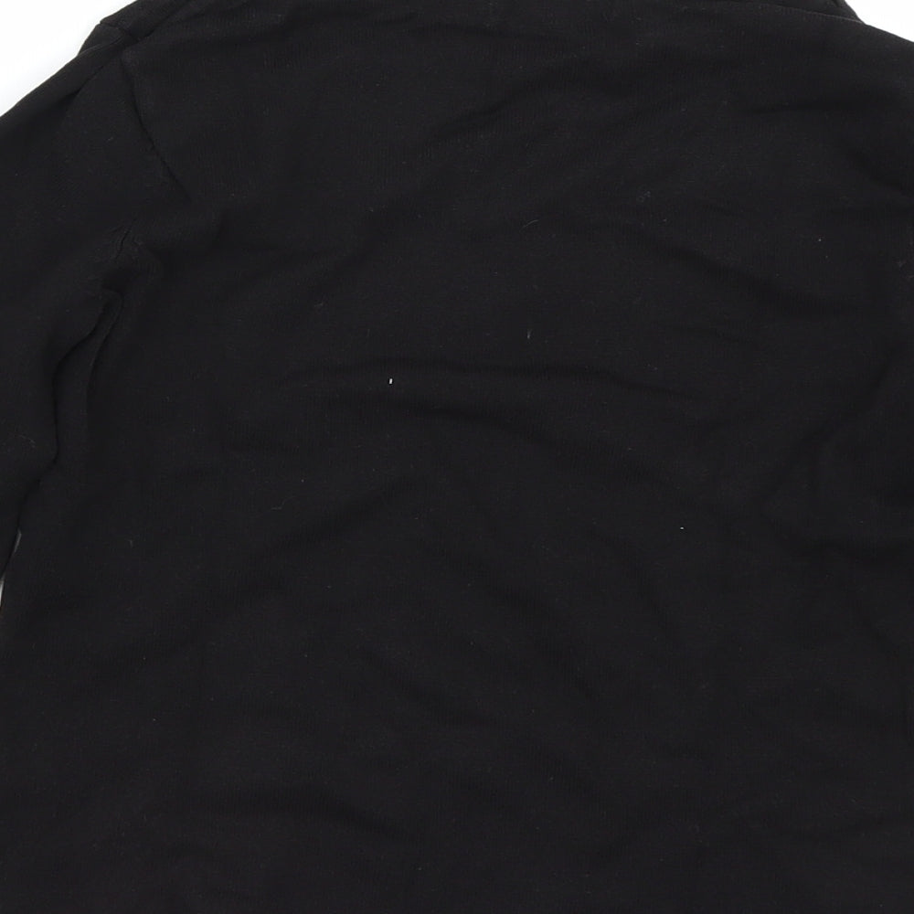 Womens UK Size XS H&M Black Basic T-Shirt