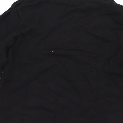 Womens UK Size XS H&M Black Basic T-Shirt
