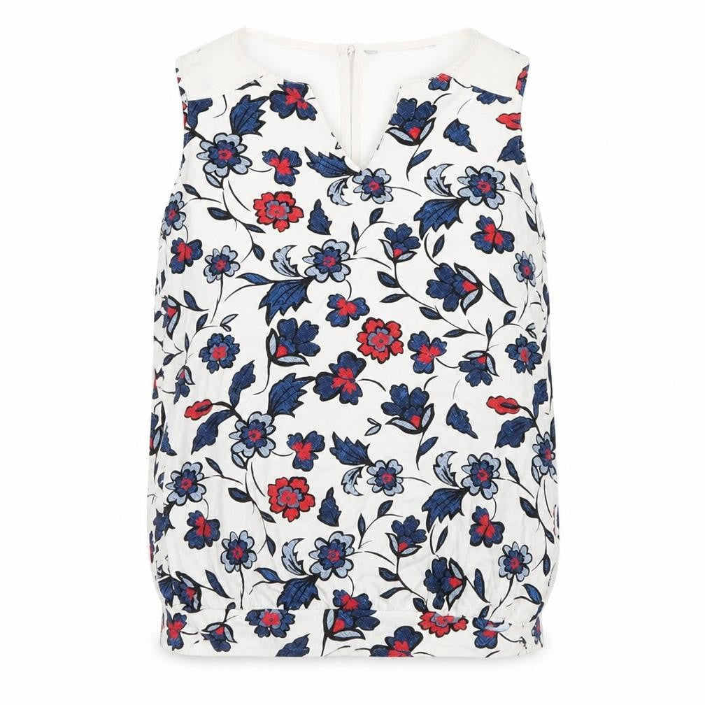 Womens UK Size S Preworn White Basic Tank