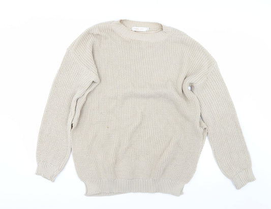 Femme Luxe Womens Brown   Pullover Jumper Size L