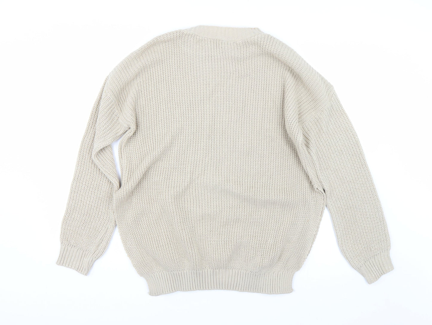 Womens UK Size L Femme Luxe Brown Pullover Jumper