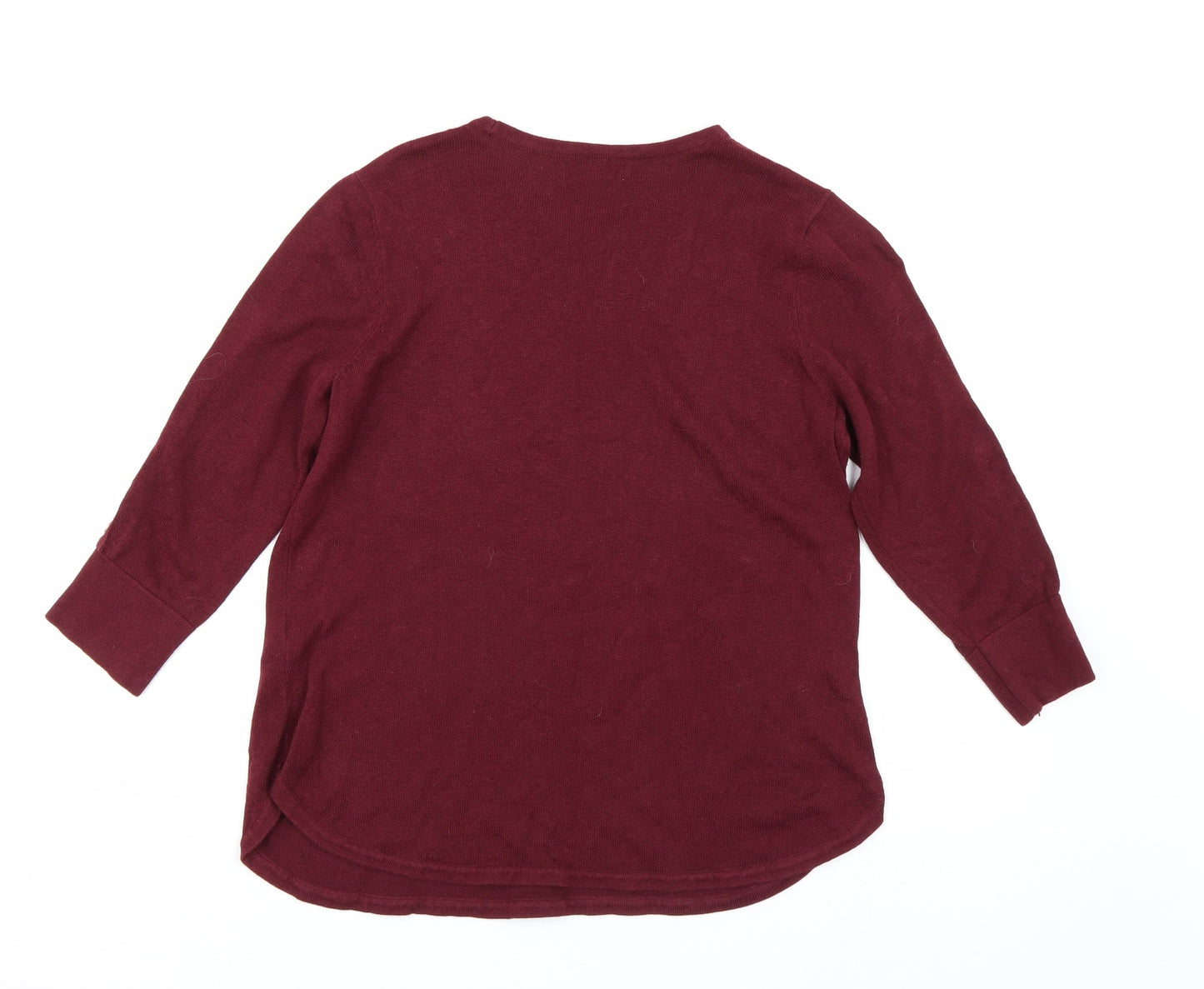 Womens UK Size M Monsoon Red Pullover Jumper