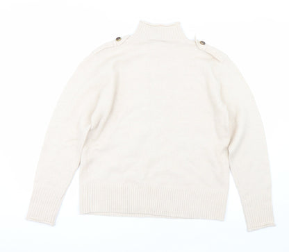 Womens UK Size 10 Warehouse Beige Pullover Jumper
