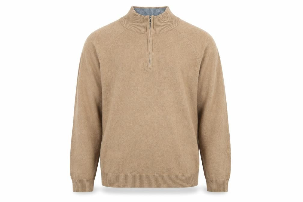 Front view of Williams & brown men’s brown jumper, size XL