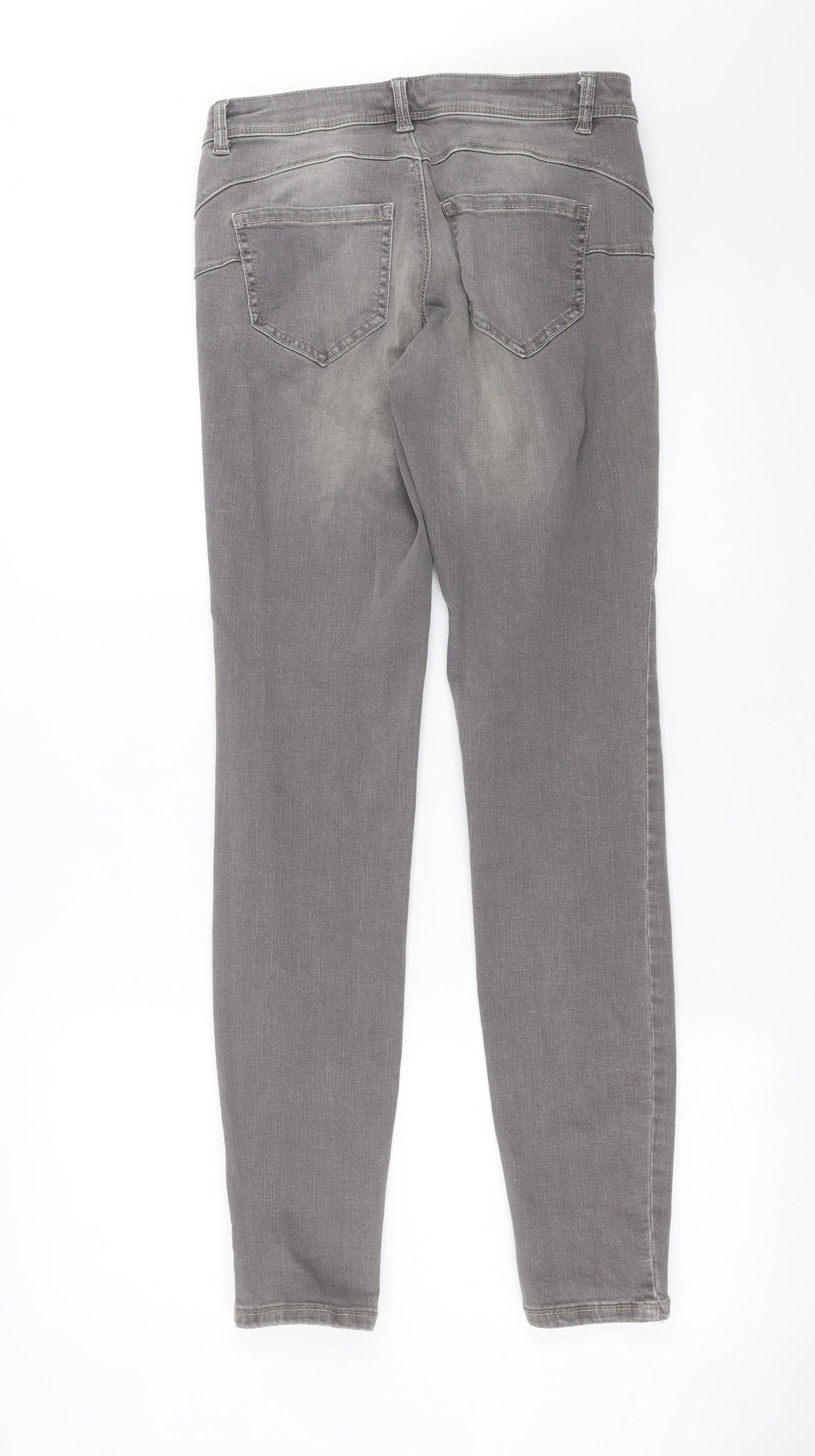 Womens UK Size 28 in Preworn Extra-Slim Fit Skinny Grey Jeans