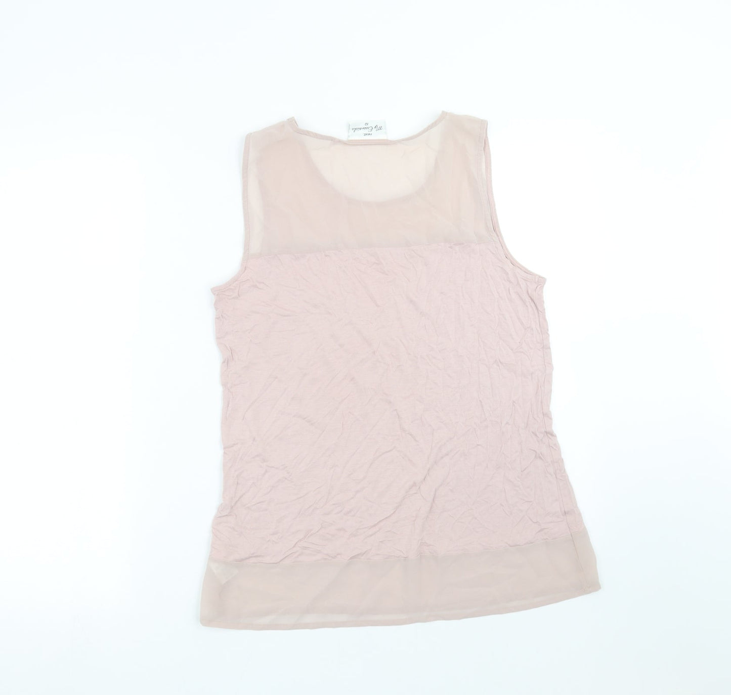 Womens UK Size 12 NEXT Pink Basic Blouse