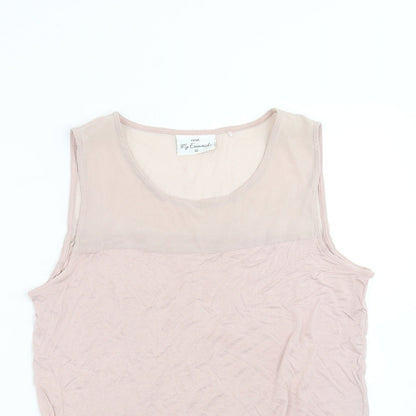 Womens UK Size 12 NEXT Pink Basic Blouse