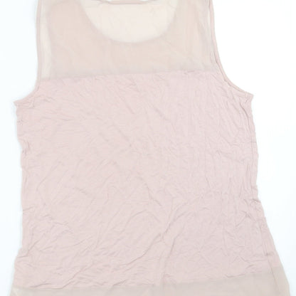 Womens UK Size 12 NEXT Pink Basic Blouse