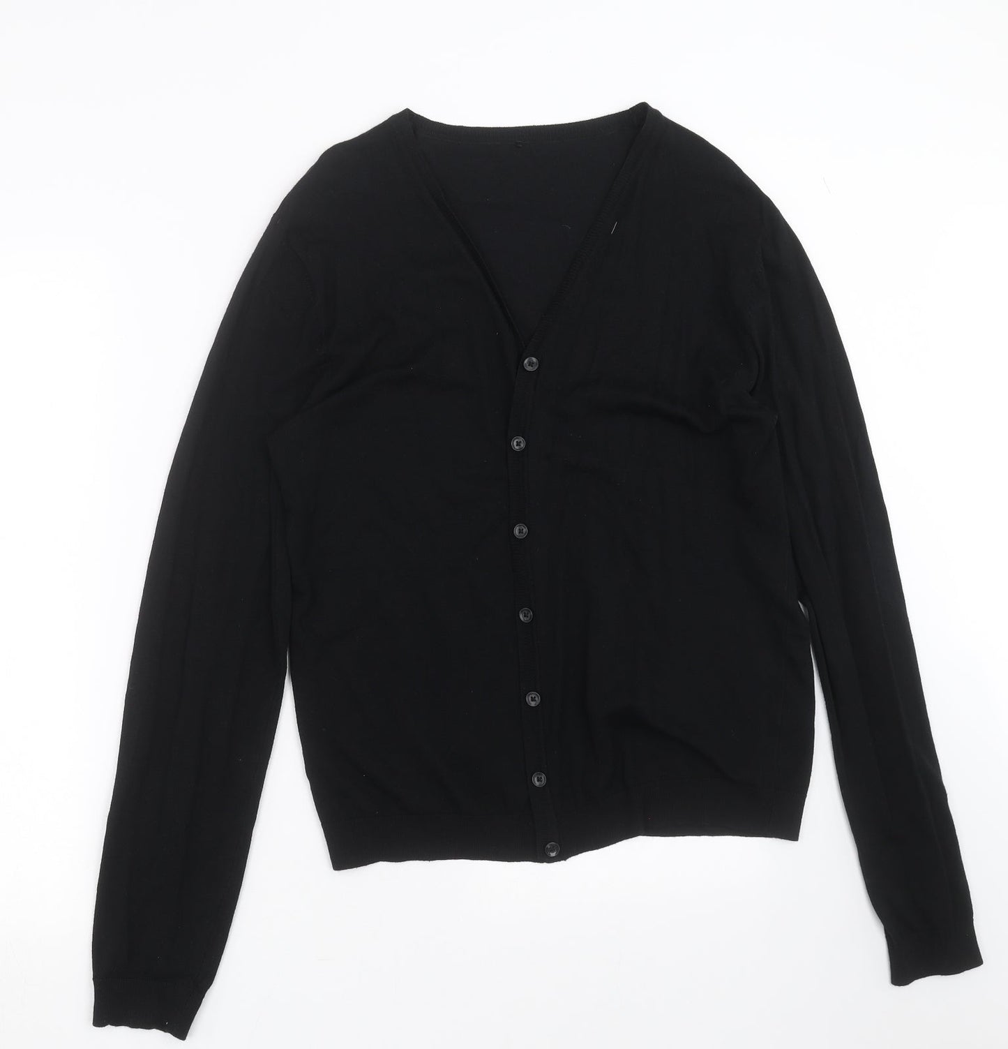 George Girls Black  Knit Cardigan Jumper Size L  - 17-18 years