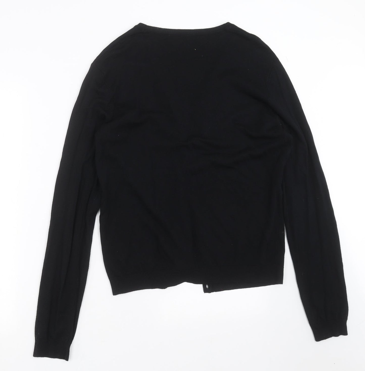 George Girls Black  Knit Cardigan Jumper Size L  - 17-18 years