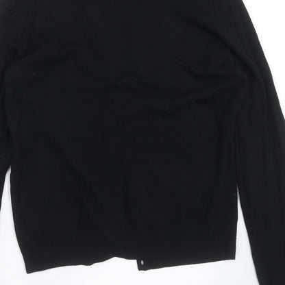 George Girls Black  Knit Cardigan Jumper Size L  - 17-18 years