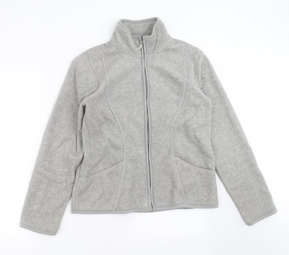 BC Clothing Womens Grey   Full Zip Jumper Size M