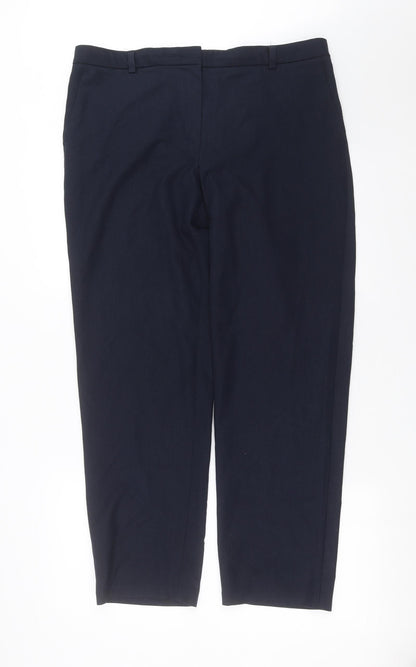 Womens UK Size 16 Marks and Spencer Regular Fit  Blue Trousers