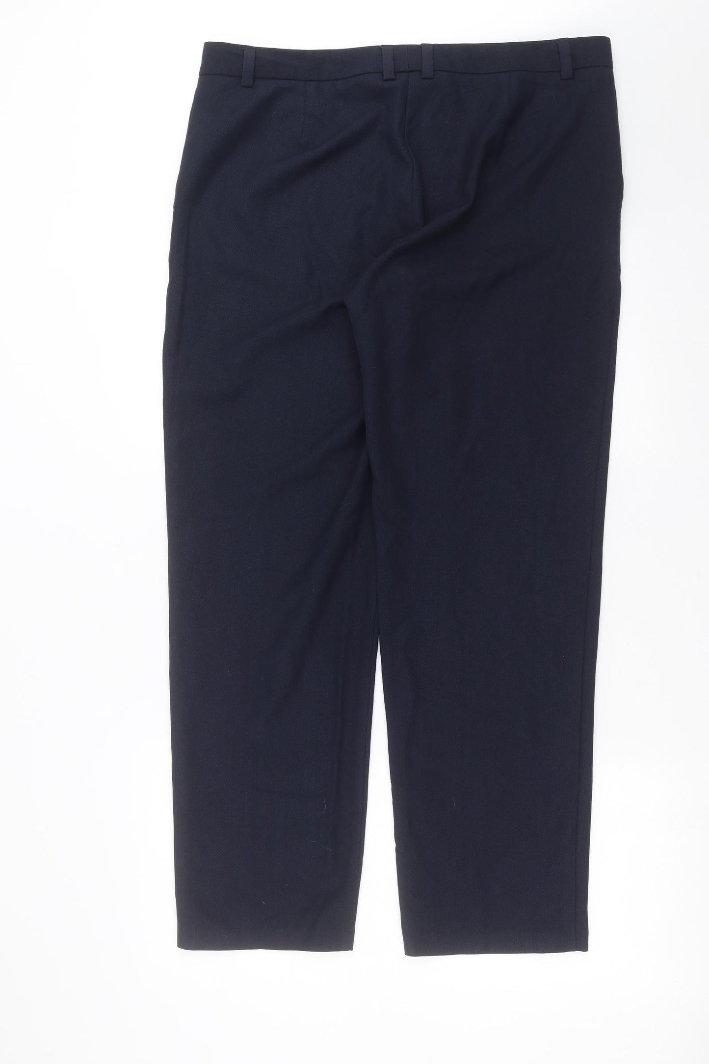 Womens UK Size 16 Marks and Spencer Regular Fit  Blue Trousers