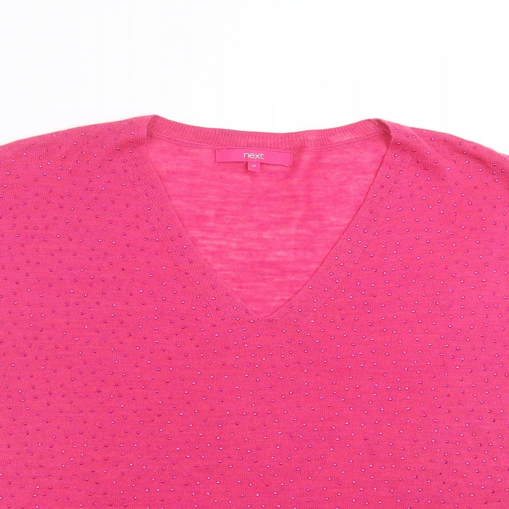 Womens UK Size 12 NEXT Purple Pullover Jumper