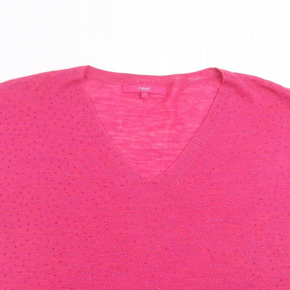 Womens UK Size 12 NEXT Purple Pullover Jumper