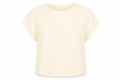 Womens UK Size 10 New Look Beige Basic Blouse