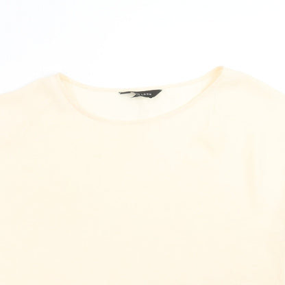 Womens UK Size 10 New Look Beige Basic Blouse