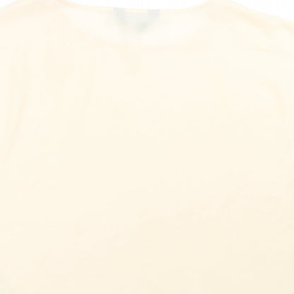 Womens UK Size 10 New Look Beige Basic Blouse