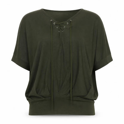Womens UK Size S Voulez-Vous Green Basic Blouse