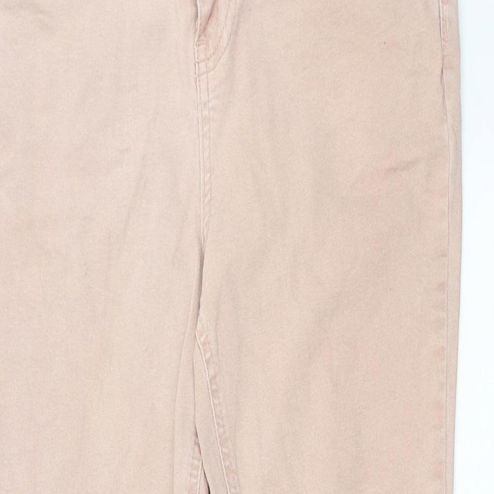 Womens UK Size 12 Preworn Extra-Slim Fit Skinny Pink Jeans