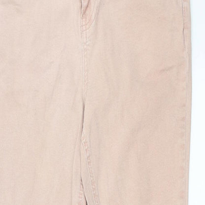 Womens UK Size 12 Preworn Extra-Slim Fit Skinny Pink Jeans
