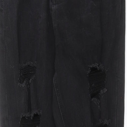 Missguided Womens Black  Denim Skinny Jeans Size 10 L29 in