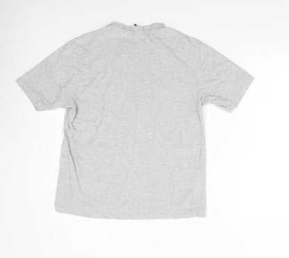 Womens UK Size L Donnay Grey Basic T-Shirt