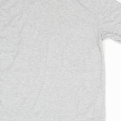 Womens UK Size L Donnay Grey Basic T-Shirt