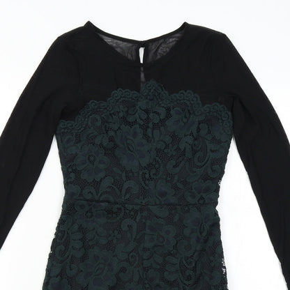 ASOS Womens Green Floral  Bodycon  Size 8