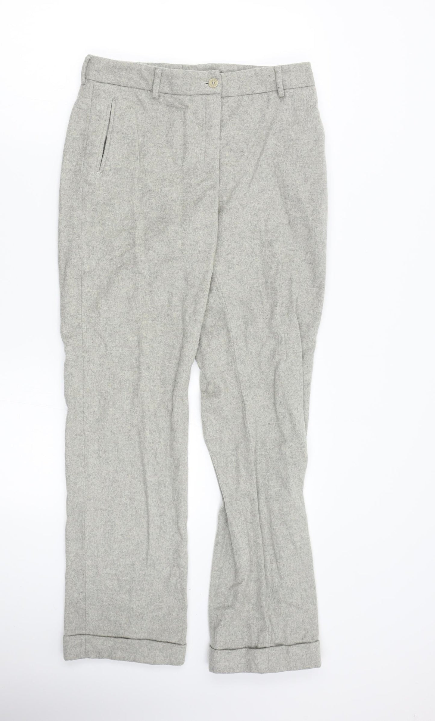 Womens UK Size 10 Preworn Regular Fit  Grey Trousers