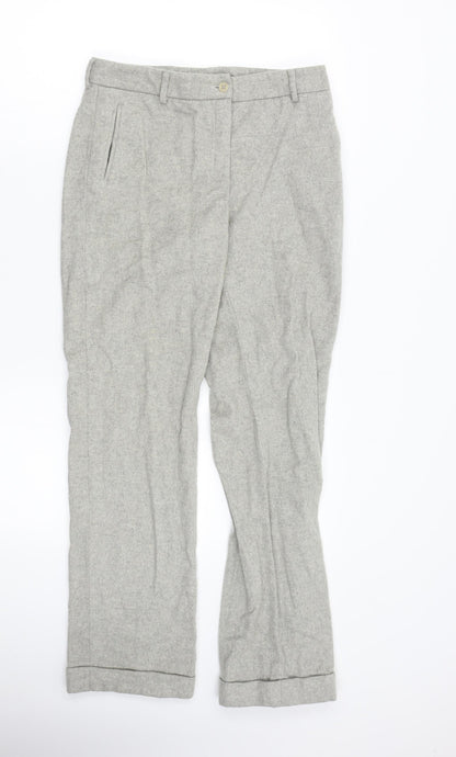 Womens UK Size 10 Preworn Regular Fit  Grey Trousers