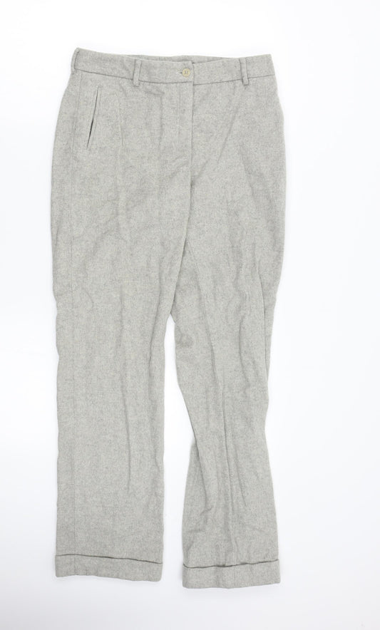 Womens UK Size 10 Preworn Regular Fit  Grey Trousers