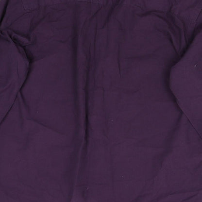 B&W Mens Purple    Button-Up Size 15