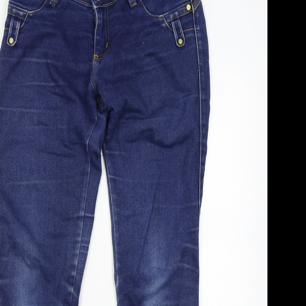 Womens UK Size 12 Preworn Regular Fit Skinny Blue Jeans