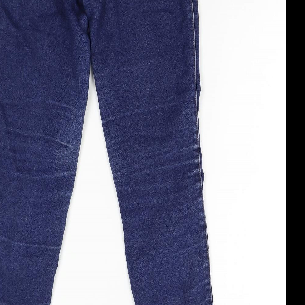 Womens UK Size 12 Preworn Regular Fit Skinny Blue Jeans