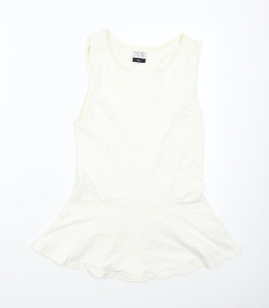 New Look Womens Ivory   Tunic Tank Size 10