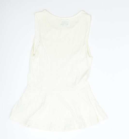New Look Womens Ivory   Tunic Tank Size 10