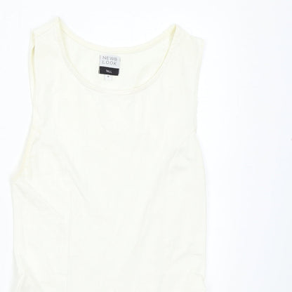 New Look Womens Ivory   Tunic Tank Size 10