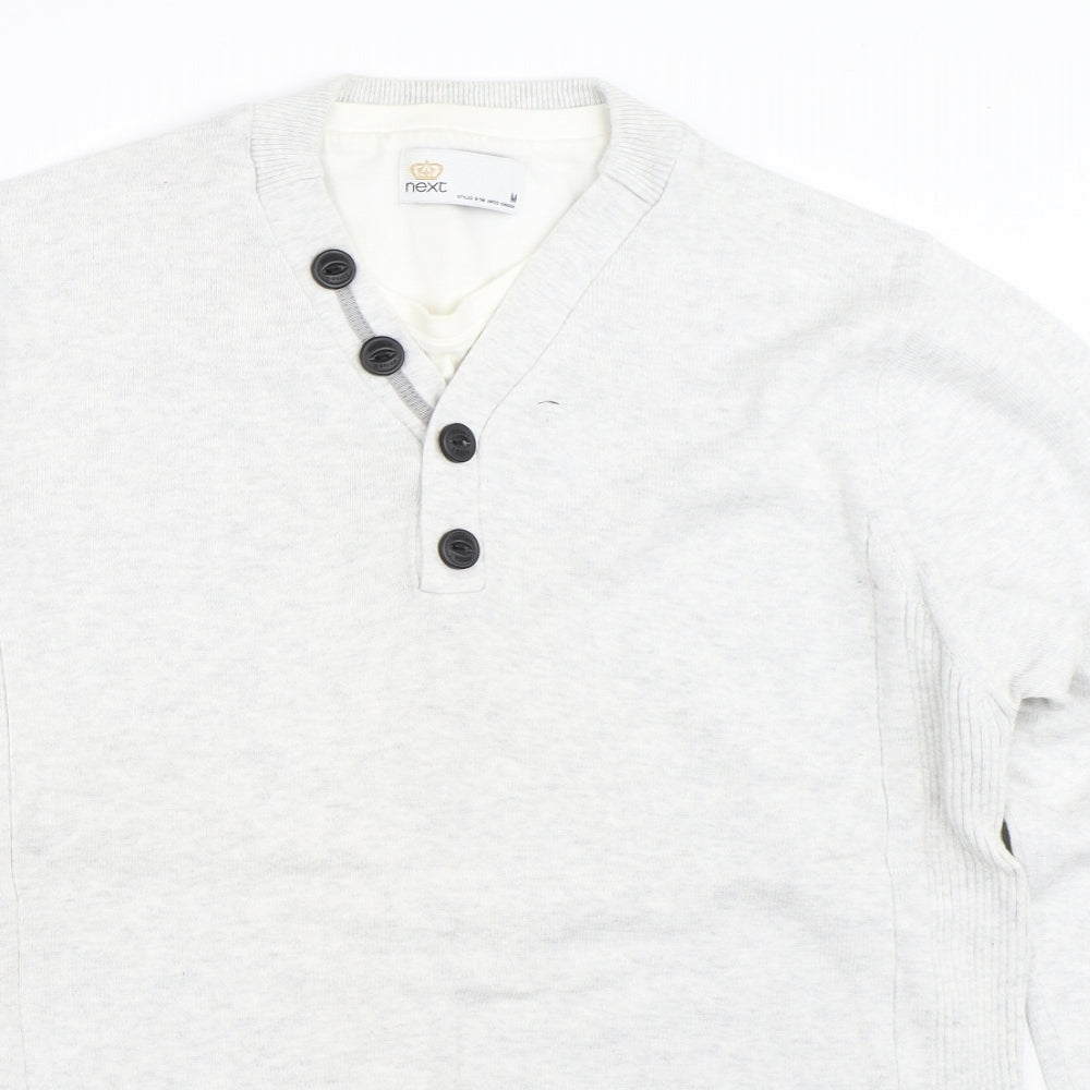 NEXT Mens Grey   Pullover Jumper Size M