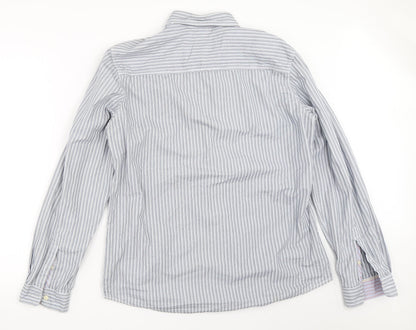 Mens UK Size L NEXT Blue  Button-Up Long Sleeve Casual Shirt