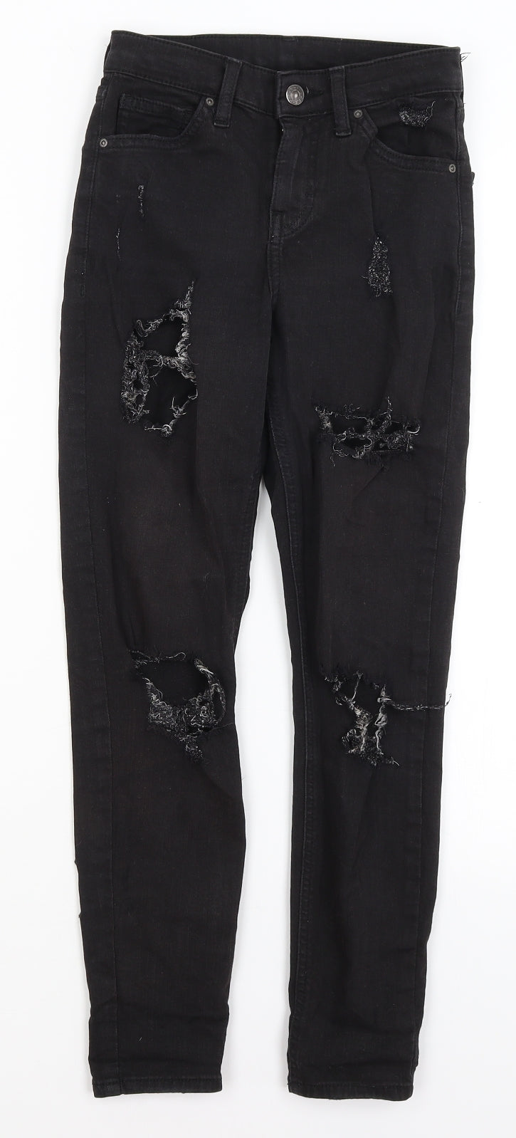 Topshop Womens Black   Skinny Jeans Size 25 in L25 in