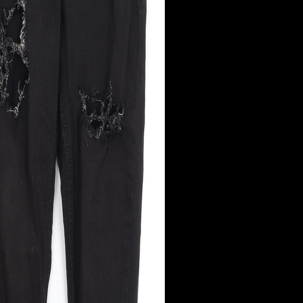 Topshop Womens Black   Skinny Jeans Size 25 in L25 in